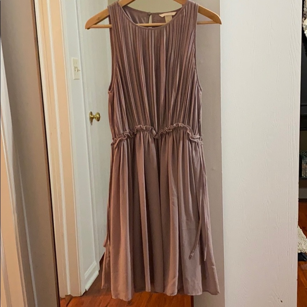 H&M Lavender Color Plated Dress